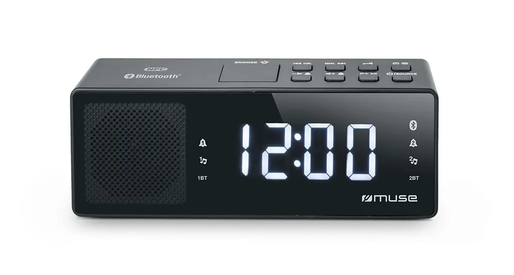 Радіо-годинник з USB Muse M-172 BT чорний - фото 2