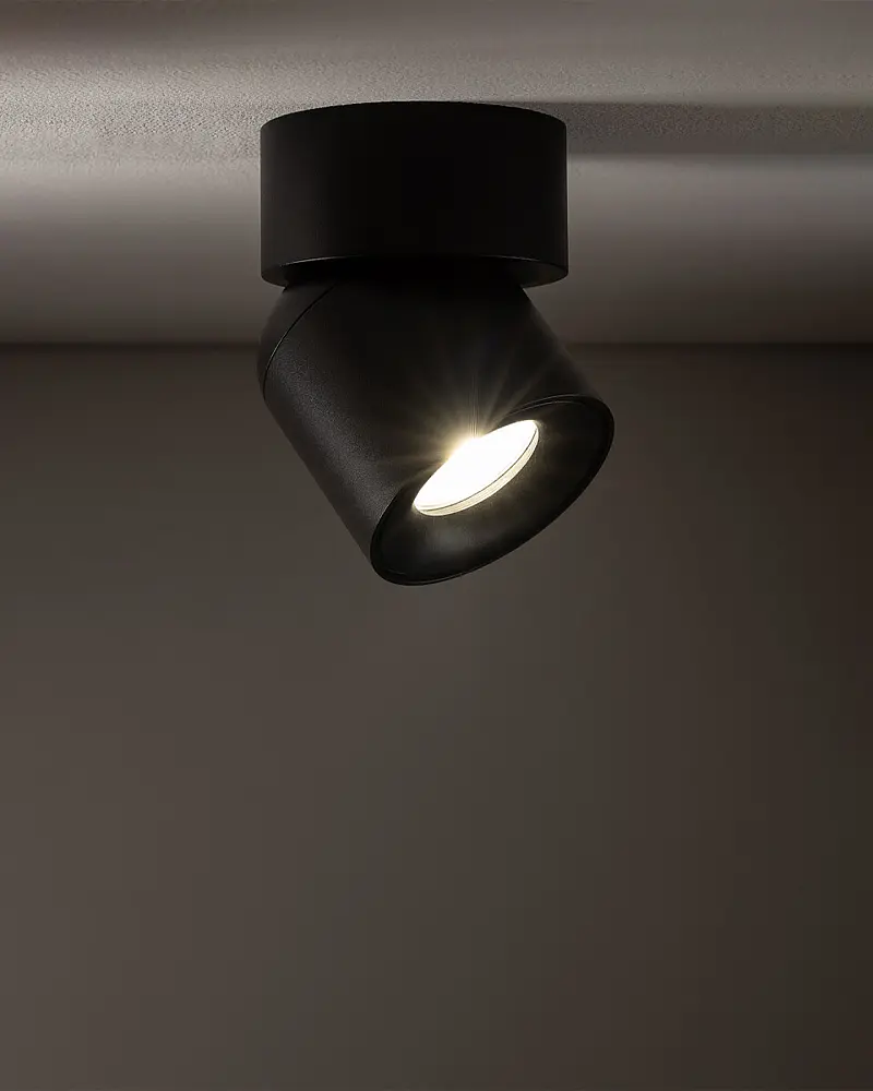 Світильник поворотний точковий, бра Nowodvorski 11346 Oscar GU10 1x15W IP54 Чорний - фото 2