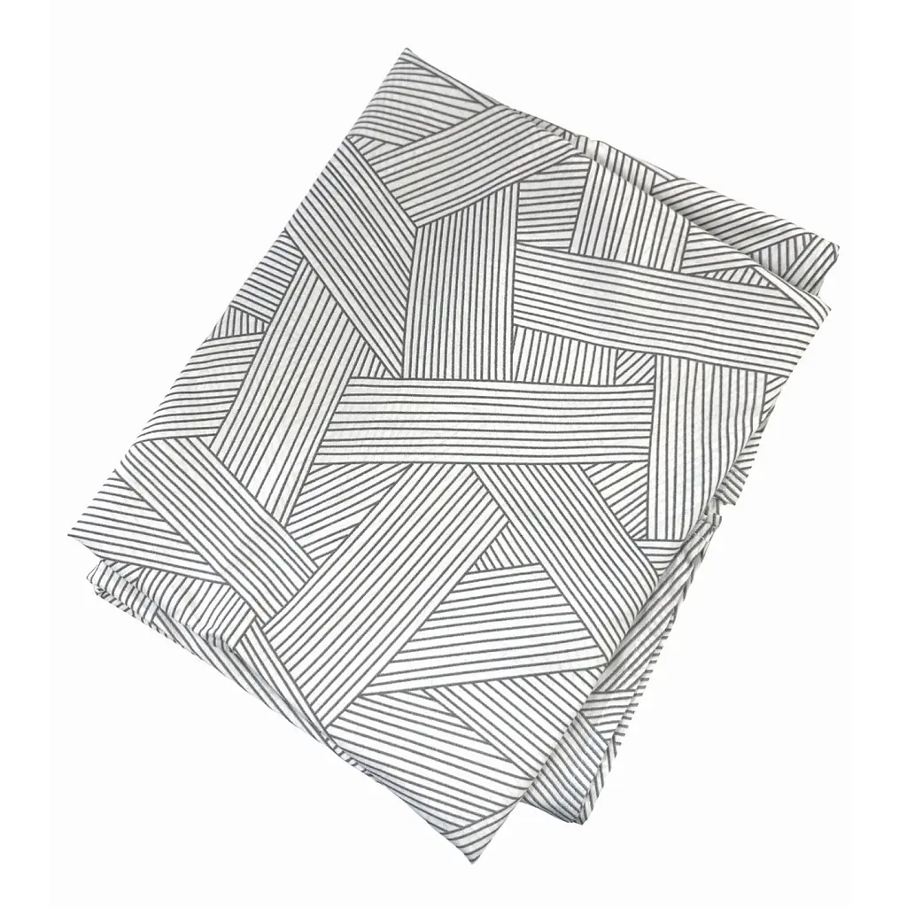 Простирадло МВМ My Home Петрикор 260х230 см сіре з принтом (BL-FS-14 GRAY/PRINT)