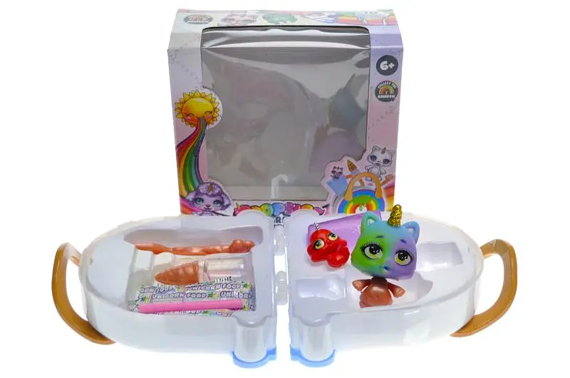 Ігровий набір з фігуркою Пупсик єдиноріг з сумкою Poopsie Sparkly Critters в коробці Q303 р.14,5х7х14см