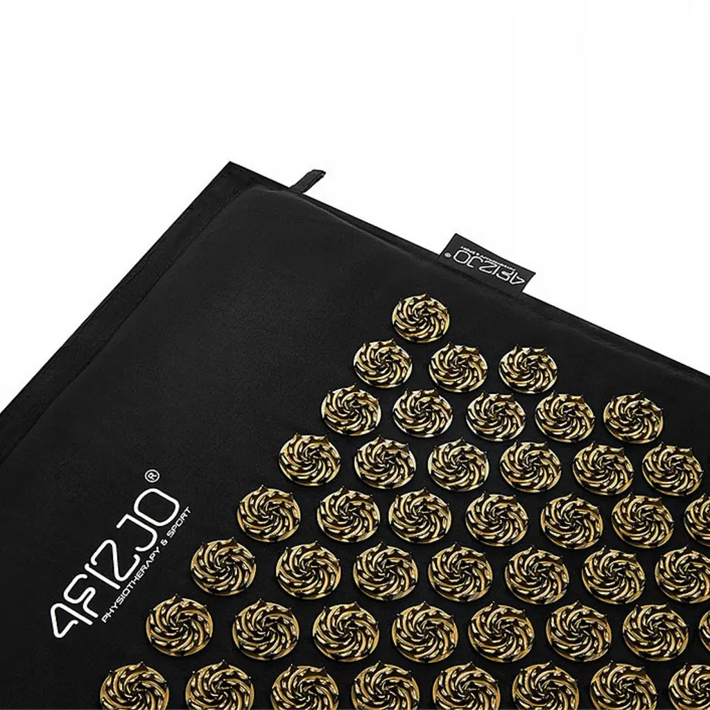Килимок акупунктурний 4FIZJO Eco Mat XL Аплікатор Кузнєцова з подушкою 110 x 42 см 4FJ0383 Black/Gold (P-5907739313843) - фото 6