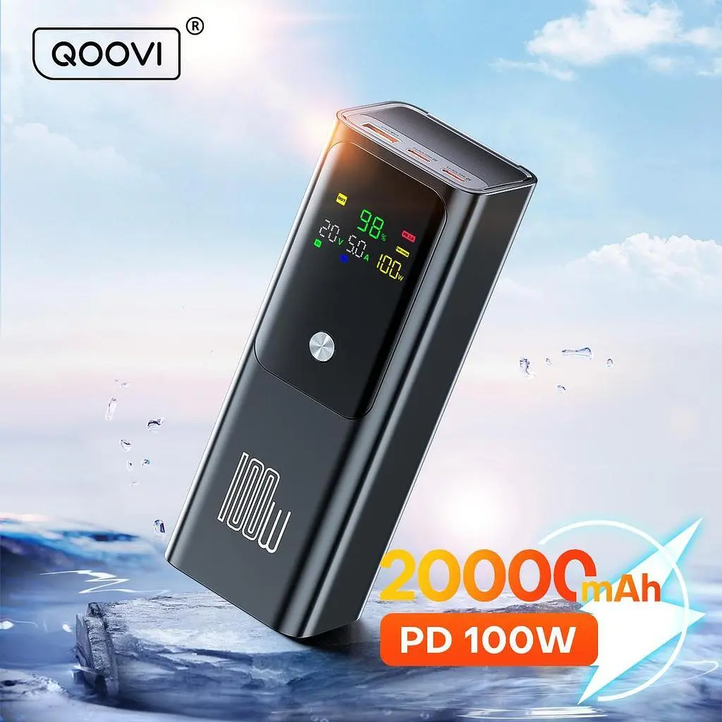 Зовнішній аккумулятор Qoovi 100W 20000mAh - фото 4