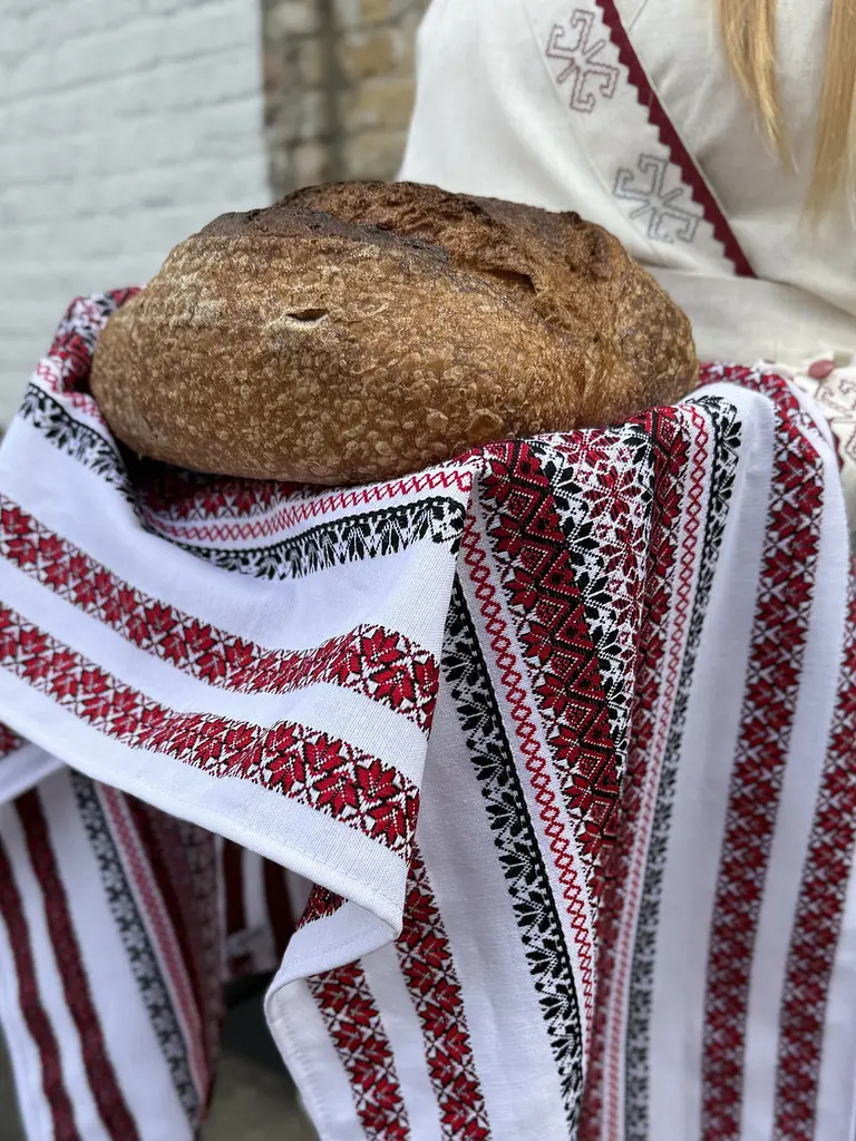 Ранер-рушник Ecotton Етно 35x150 см в українському етно-стилі білий (25324) - фото 3