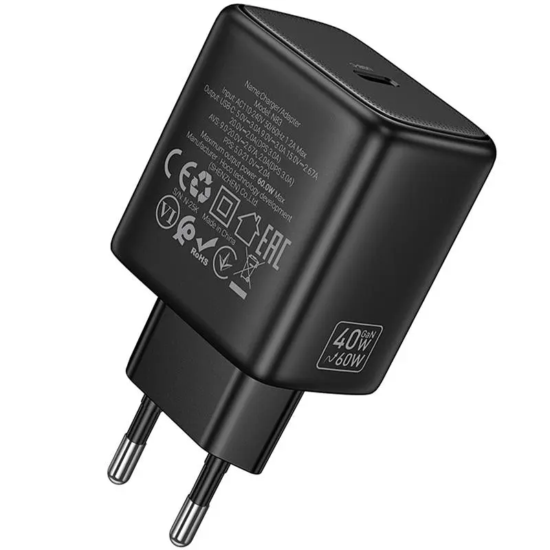 СЗУ Hoco N83 Profit PD40W (1USB-C) Black - фото 4