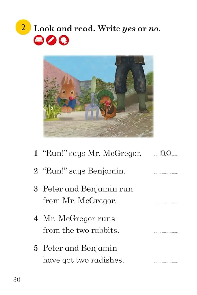 Ladybird Readers 1 Peter Rabbit and the Radish Robber - фото 4