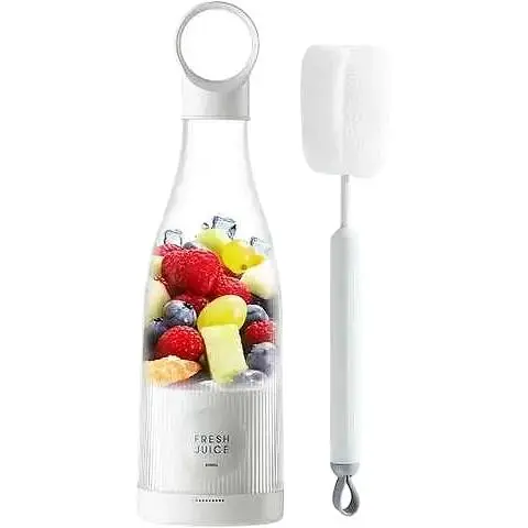 Міні блендер Mini juice для смузі, портативний, у формі пляшки, 300 мл. - фото 1