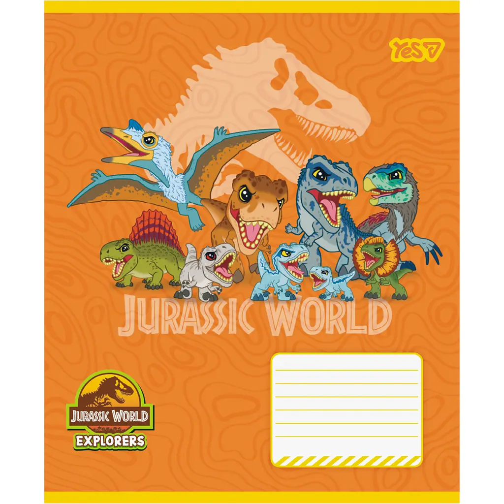 Набір зошитів Yes Jurassic World Dino 12 аркушів у лінію 25 шт. (768712) - фото 4