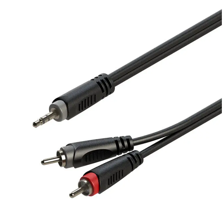 Готовый аудио кабель miniJack 3,5 Stereo — 2xRCA Roxtone SAY-C150-L2 2м