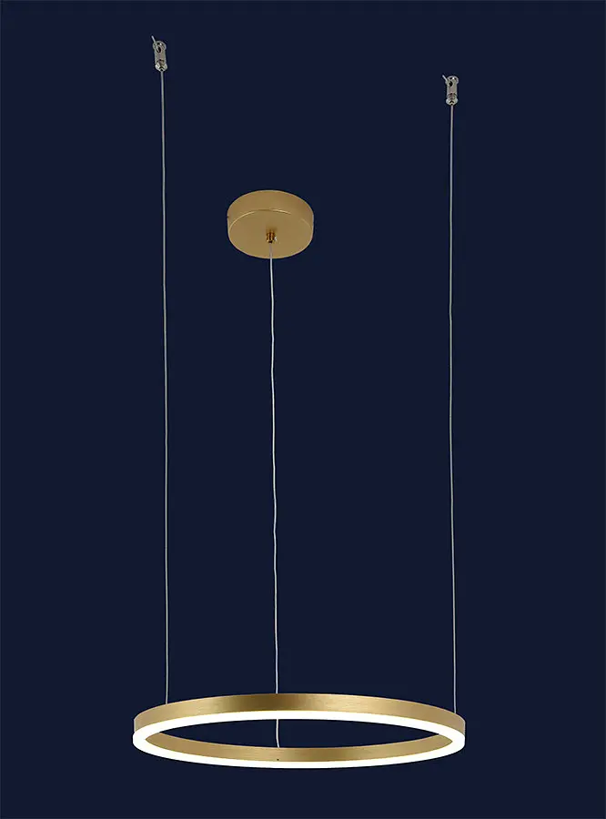 Люстра led світильник кільця підвісна Levistella 918LP450-1 GD 400MM - фото 2