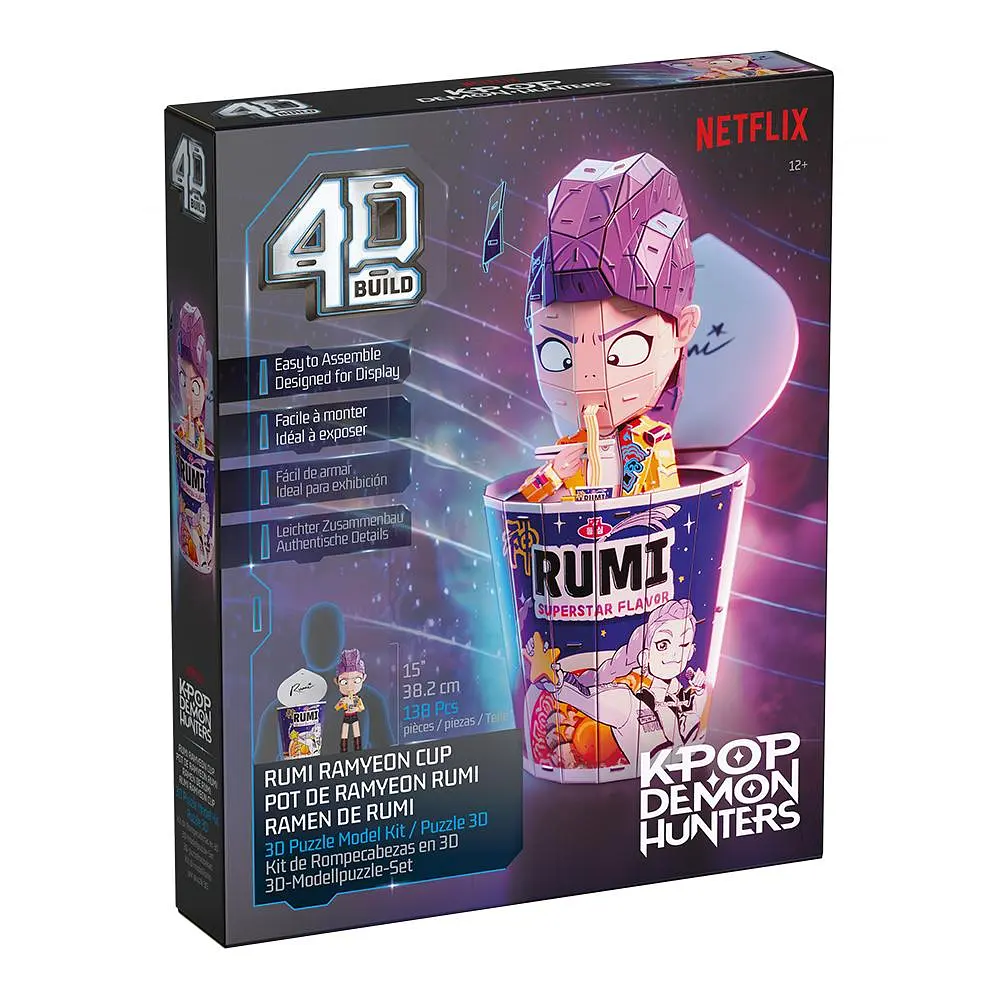 4D Build: Пазл для створення 3D-моделі «Кейпоп-мисливиці на демонів: стакан рамену Румі» (138 деталей) 4D Build SM47184/6077588
