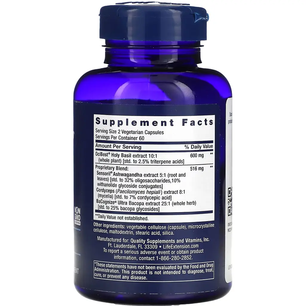 Добавка Life Extension Adrenal Energy Formula для підтримки гомеостазу 120 капсул - фото 2