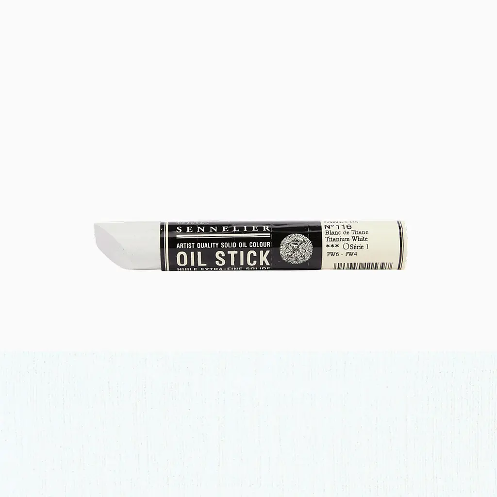 Фарба олійна у формі пастелі Sennelier Oil Stick, 38 мл, S1, Титановий білий (Titanium white) - фото 2