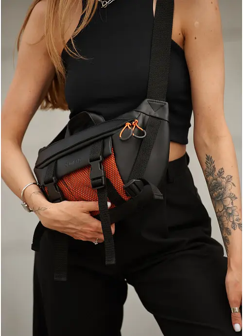 Жіноча сумка бананка Sambag 38х21 см sum0022810 - фото 7