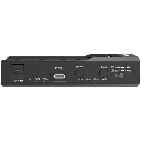 Зовнішня кишеня Maiwo для підкл/клонування 3,5"/2,5" SATA HDD/SSD і NVMe M.2 SSD до USB 3.0 TypeС, БП 12В/3А (K10635N) - фото 2