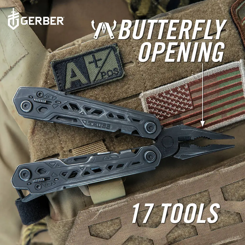 Мультитул Gerber Truss Multi-Tool Black 30-001780 (1055359) - фото 8