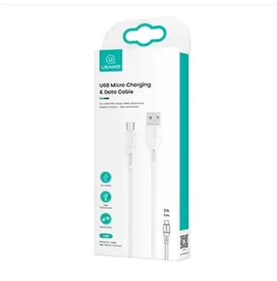 Кабель Usams SJ502 U68 Micro Charging Data Cable 1 м Білий - фото 2
