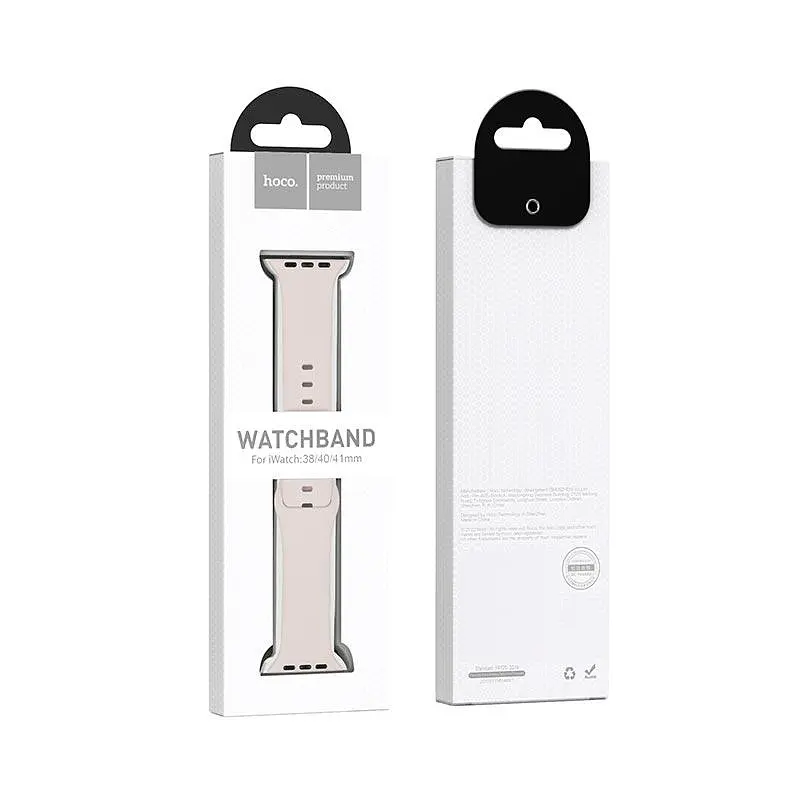 Ремешок для смарт-часов Hoco iWatch WA15 Flexible series 8-character buckle midnight blue 38/40/41 мм - фото 3