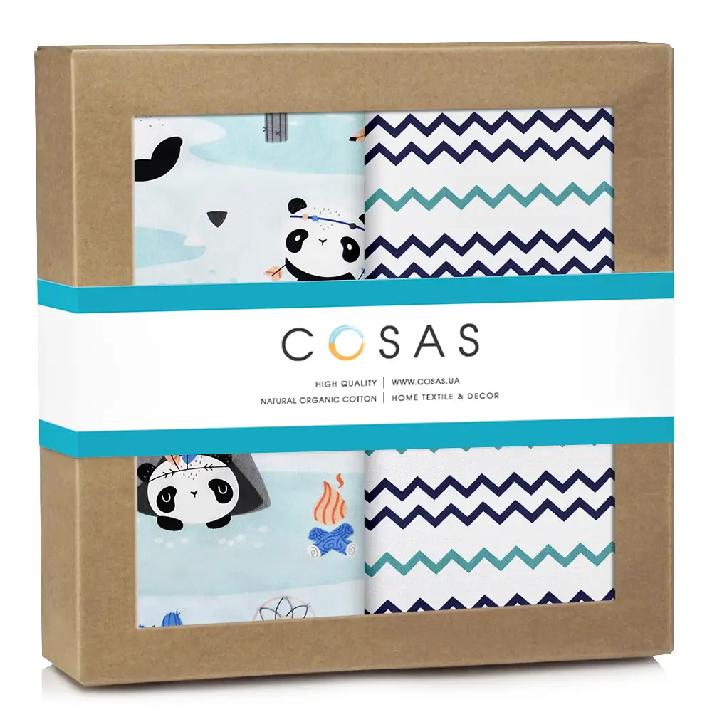 Багаторазові пелюшки дитячі PANDAS CS1 2шт COSAS (4822052128107)