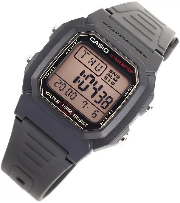 Часы мужские кварцево-электронные спортивные стильные оригинал Casio W-800HG-9AVEF (модуль №3240, 3092) - фото 4