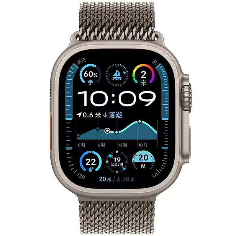 Ремінець Milanese Loop New Design для Apple Watch 42(ser.1-3)/44/45/46/49mm Titanium - фото 2