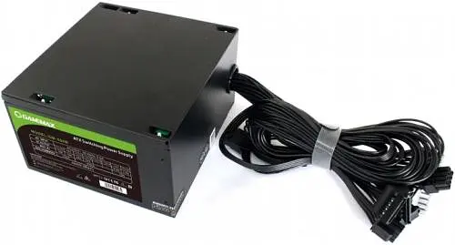 Блок питания GameMax 600 Вт GM-600B, Black, Active PFC, 12 см, 1xMolex / 3xSATA / 1x6+2-pin / 1x4+4-pin / 1x20+4-pin, защита OVP / UVP / OCP / OLP / OPP / SCP - фото 3