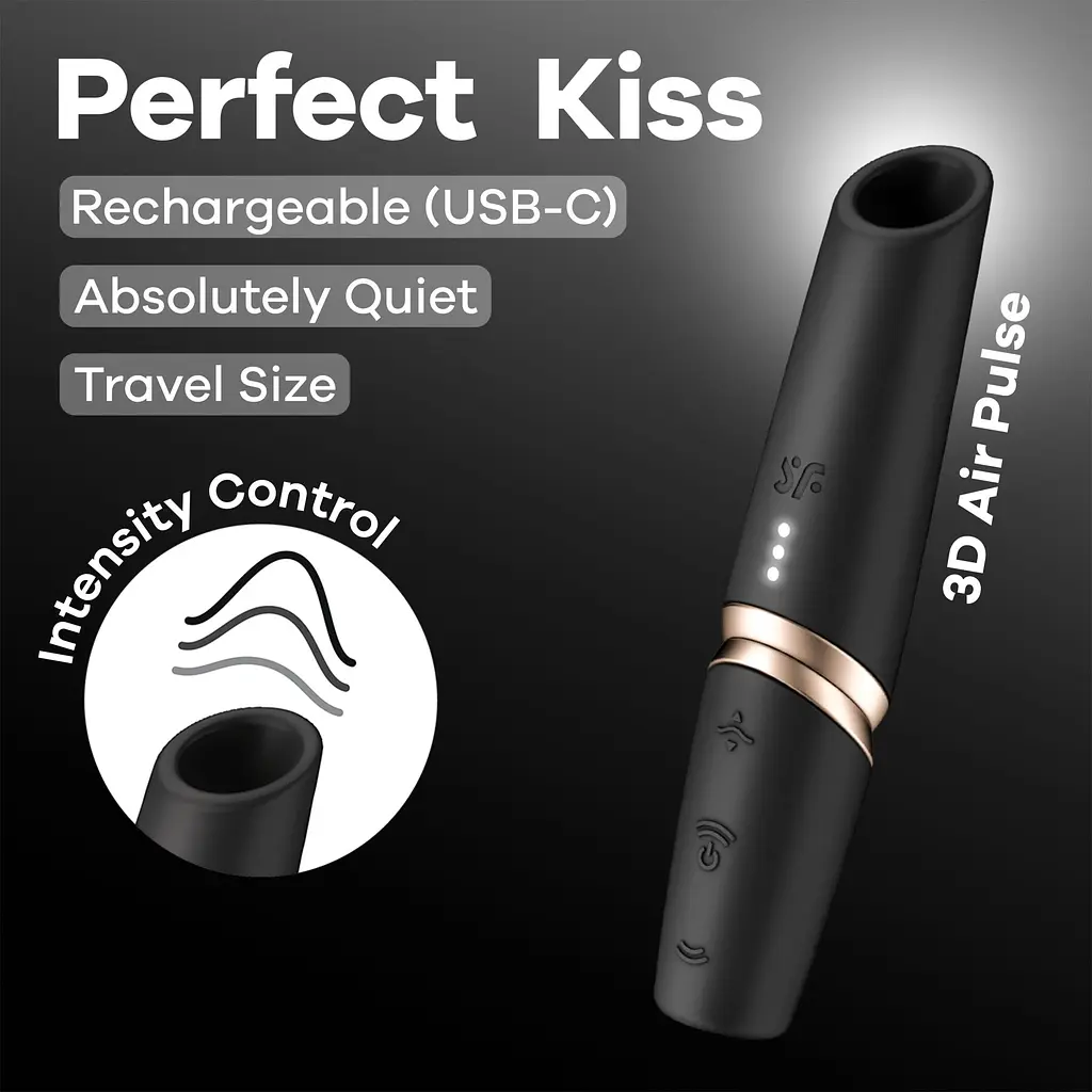 Вакуумний стимулятор Satisfyer Perfect Kiss, магнітна технологія 3D Air Pulse Satisfyer IG078496; SX2161 100853 - фото 2