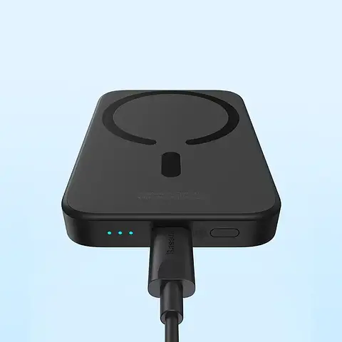 Внешний аккумулятор MagSafe Baseus 6000mAh 20W (PPCXW06) черный - фото 5