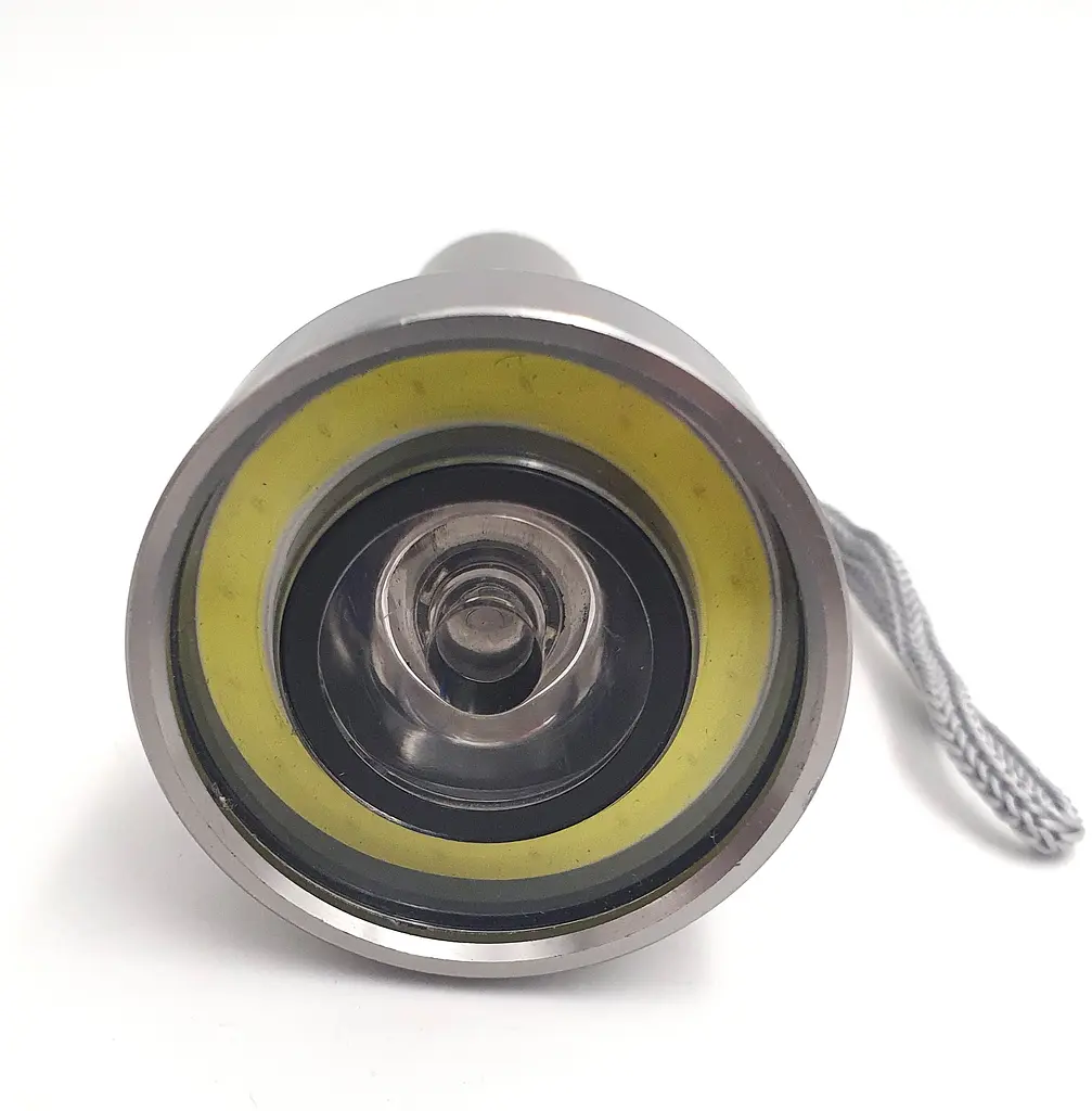 Ліхтар ручний металевий 3W LED+COB світлодіодний кишеньковий ліхтарик на батарейках 3хААА UKC 41978 - фото 3