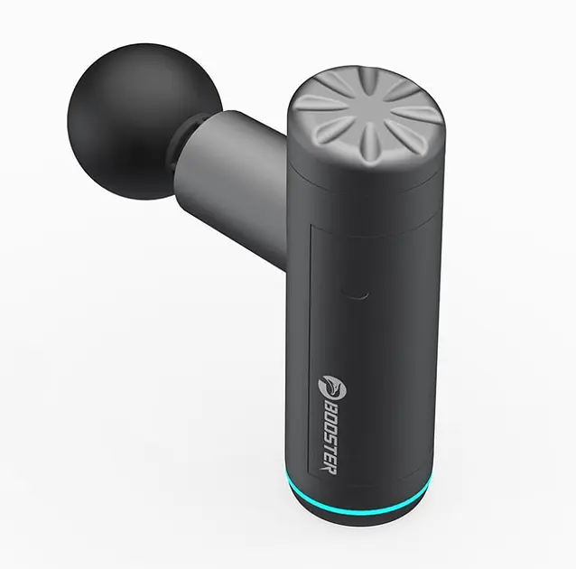 Масажний пістолет з кейсом Booster Mini X 2500mAh 6 насадок Чорний (2430308397) - фото 2