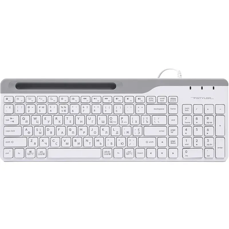 Клавіатура A4-Tech FK25 (White), USB