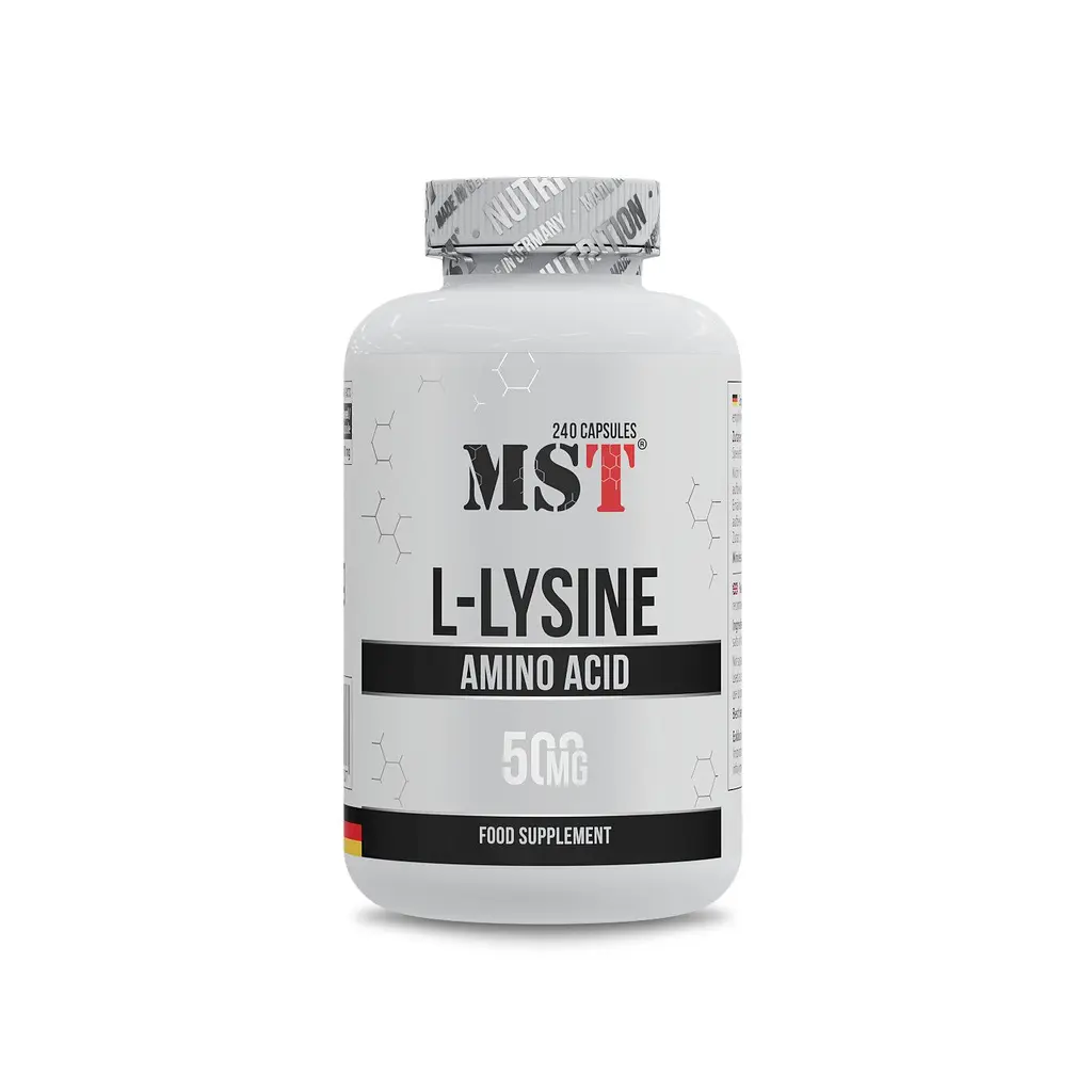 Амінокислота L-Lysine, 240 капсул MST vit0004077