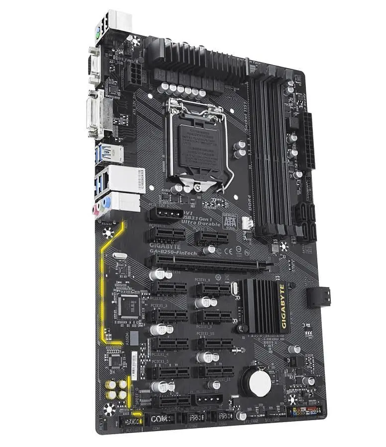 Материнська плата Gigabyte GA-B250-FinTech (GA-B250-FinTech) (Socket 1151, Intel B250, ATX) Б/в - фото 2
