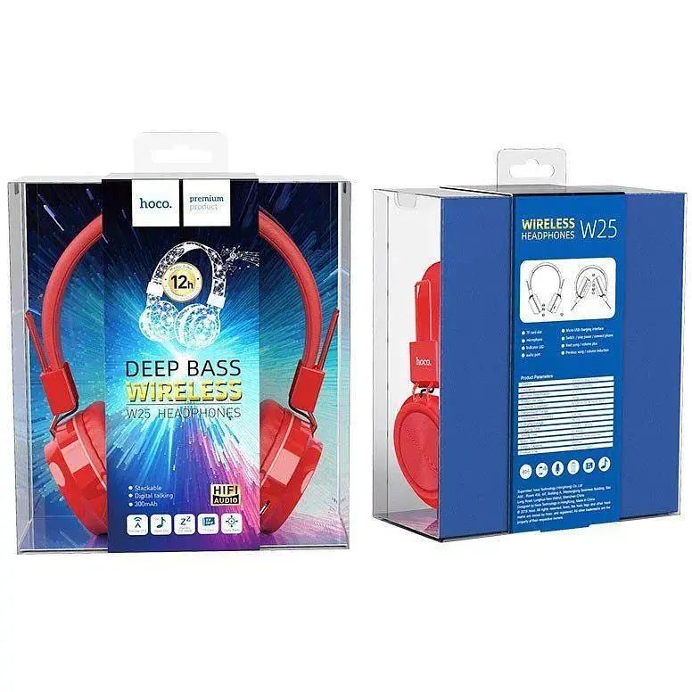 Беспроводные накладные наушники Hoco w25 Bluetooth черные - фото 3