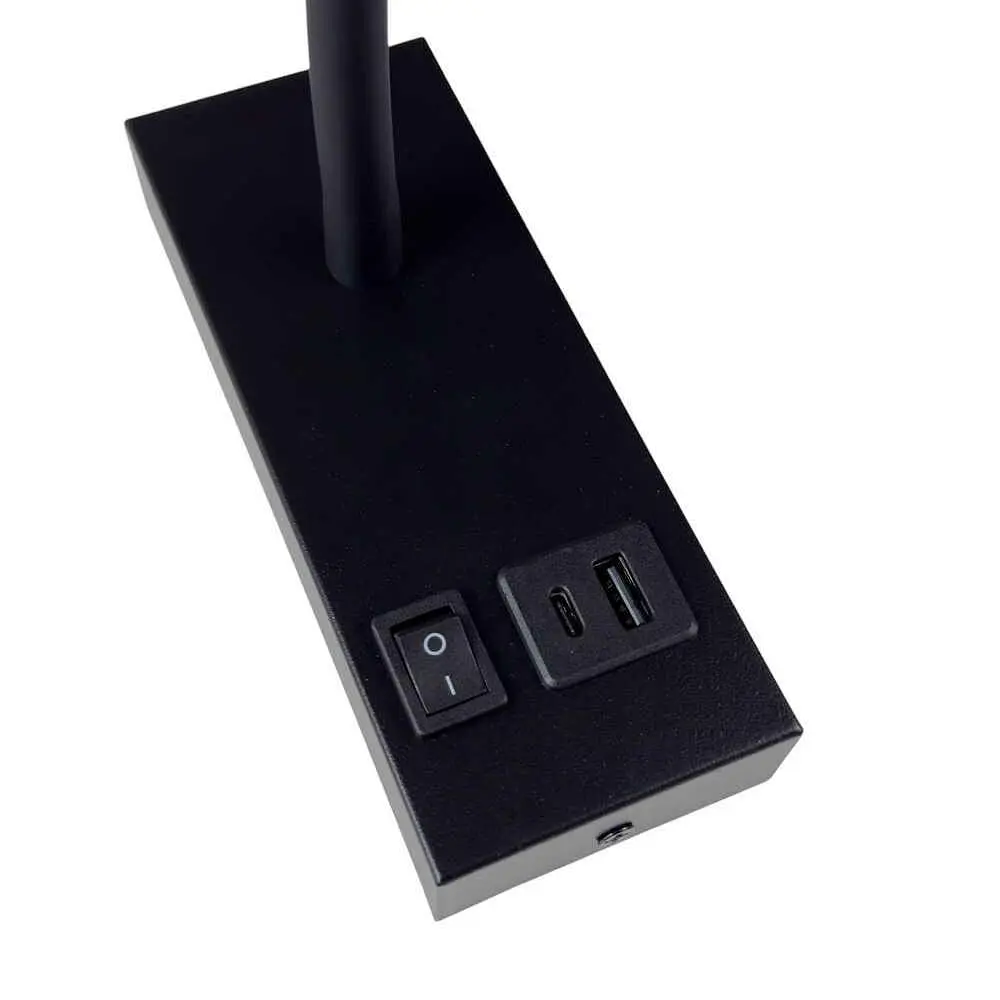 Світильник настінний Violux SNAKE USB+Type-C 5W 4200K 250Lm IP20 чорний ( 552101 ) - фото 7