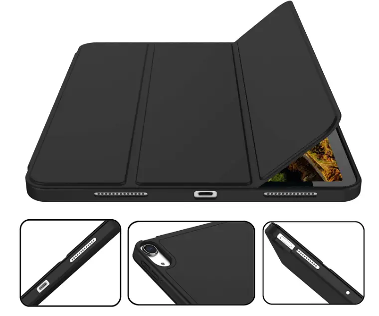 Чехол-книжка CDK для Apple iPad Air 11" M2 2024 Эко-кожа силикон Smart Case cлот cтилус (015026) black - фото 3