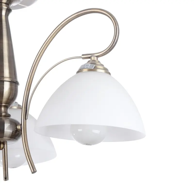 Люстра потолочная Brille классическая E14 60W BZ (LK-160C/3) - фото 3