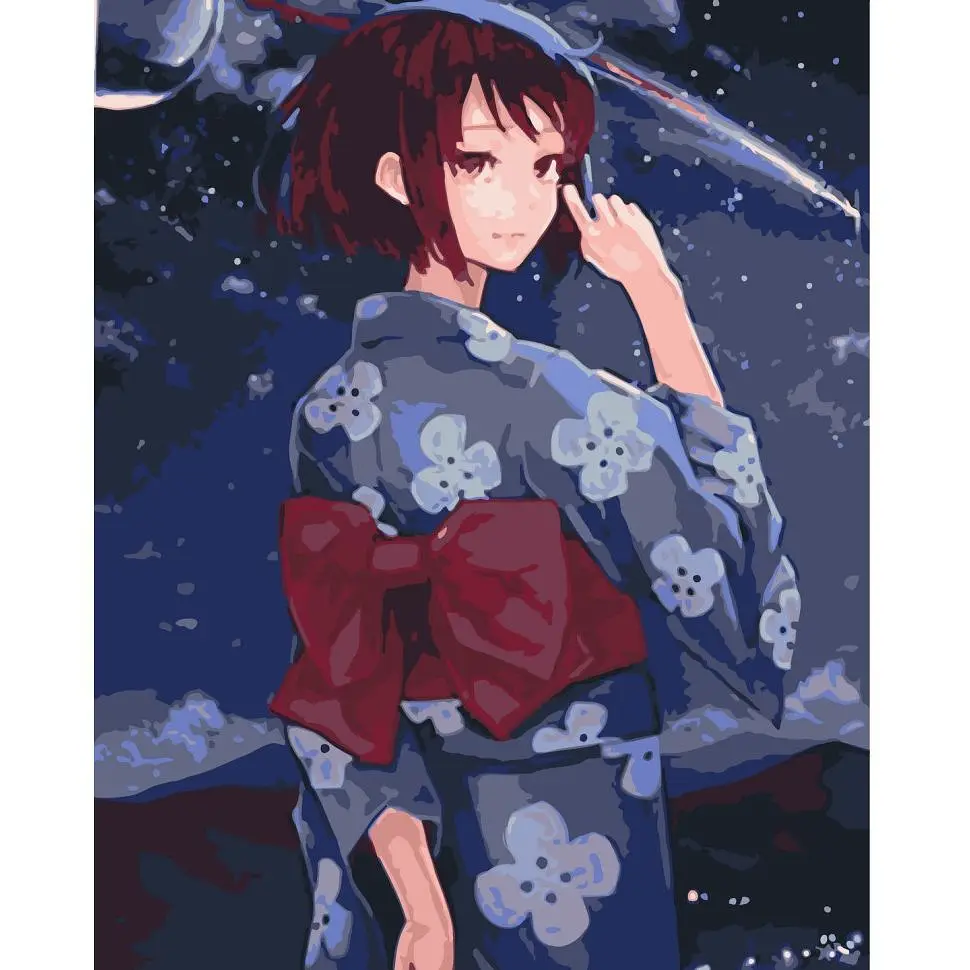 Картина по номерам ArtCraft Mitsuha Miyamizu без подрамника 10622-ACNF 40х50 см - фото 1