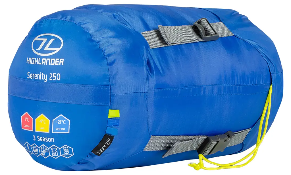 Спальний мішок Highlander Serenity 250/-4°C Blue Left (SB185-BL) - фото 8