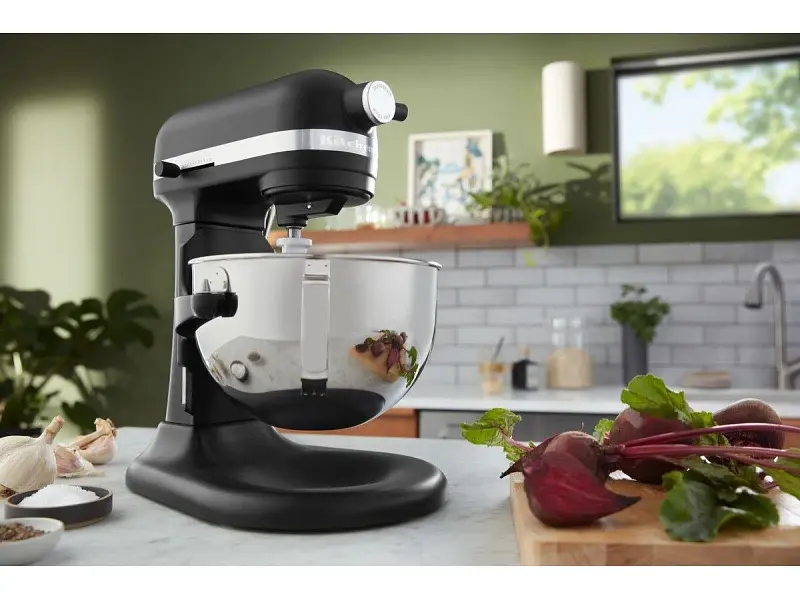 Кухонна машина KitchenAid Heavy Duty 5KSM55SXXEBM з відкидним блоком 5.2 л матова чорна - фото 9
