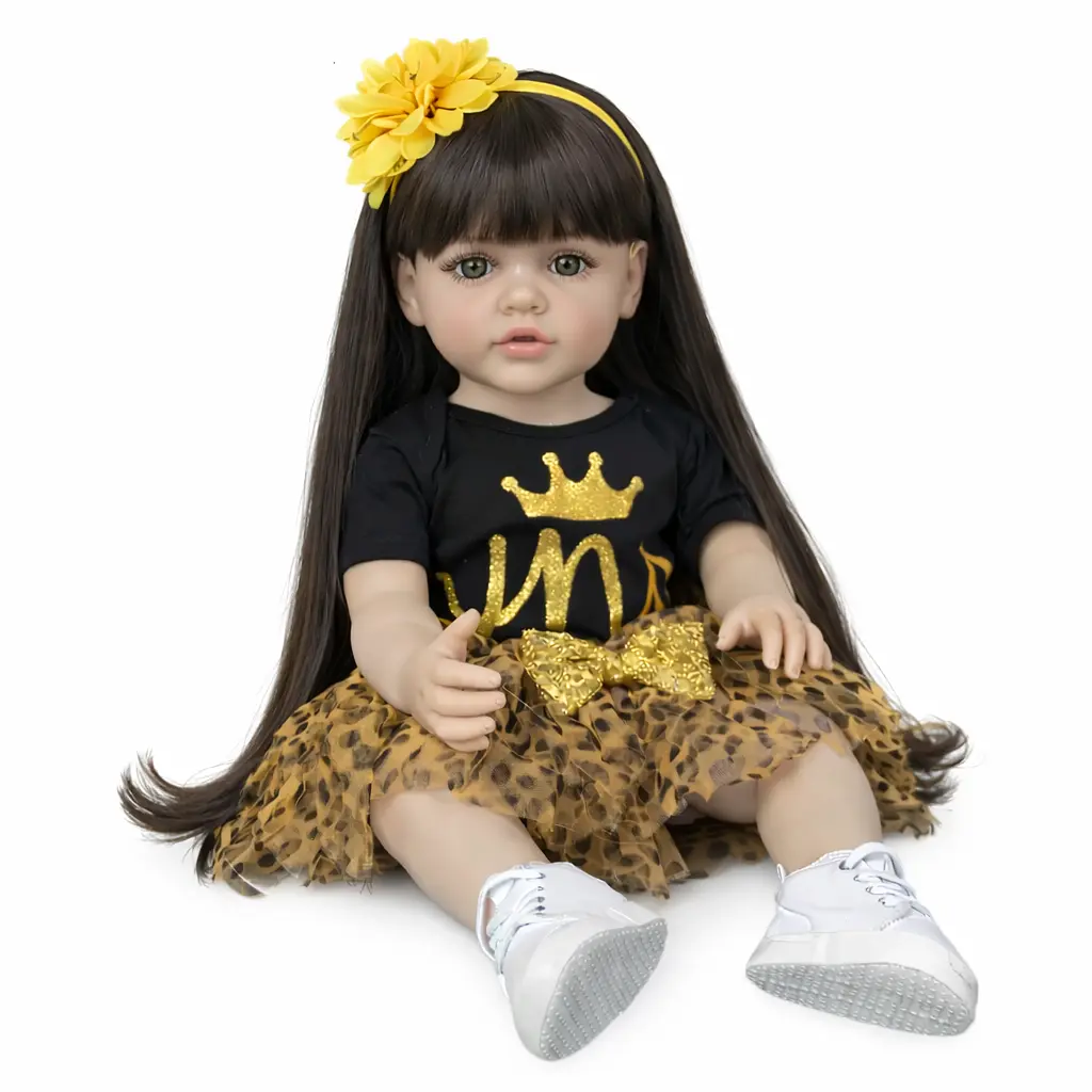 Реалістична Кукла Реборн 55 см повністю силіконова Doll Reborn Baby Born К0100511 - фото 2