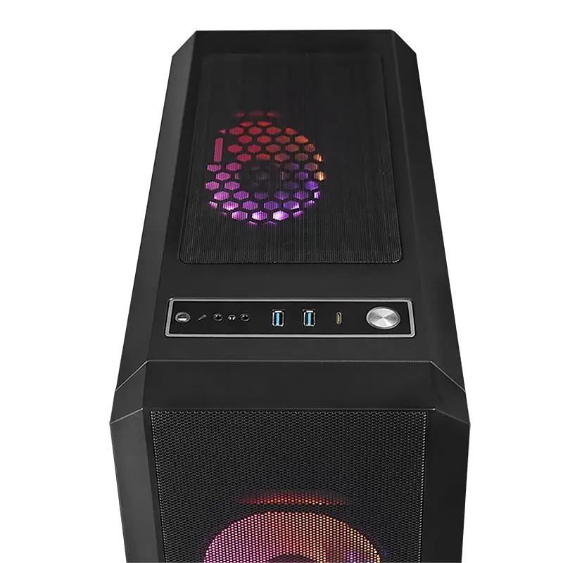 Корпус Chieftec SCORPION 4 GL-04B-UC-OP 4x120mm A-RGB, USB-C, ATX, без БЖ, Black (GL-04B-UC-OP) - фото 4
