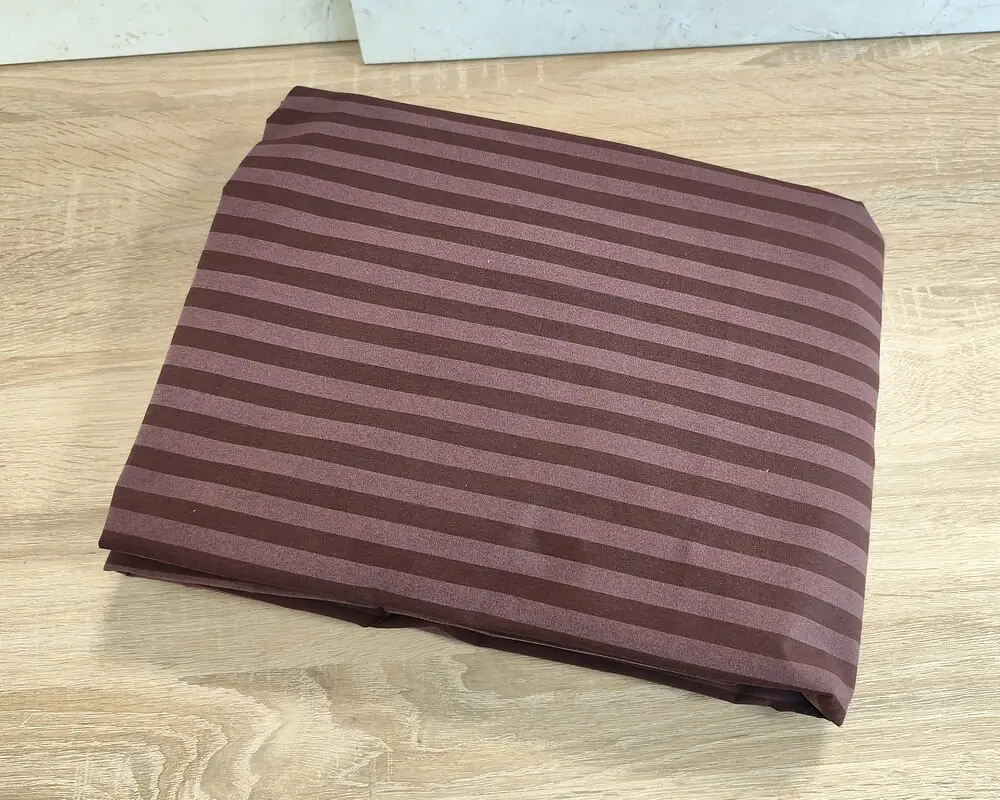 Простирадло на резинці LARA бязь-страйп dp11252 Brown 180х200х25 - фото 2