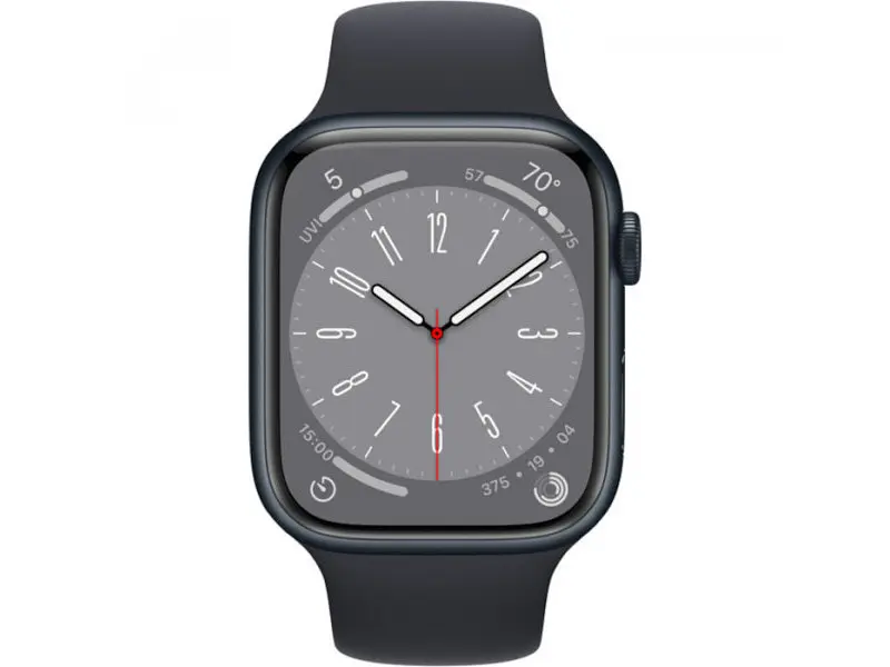 Смарт-годинник Apple Watch Series 8 GPS + Cellular 41mm Midnight Aluminum Case w. Midnight Sport Band (MNHV3) - фото 2