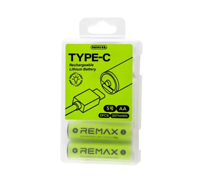 Акумулятори Remax AA01 Rechargeable USB Lithium Battery 830mAh 2 pcs set - фото 2