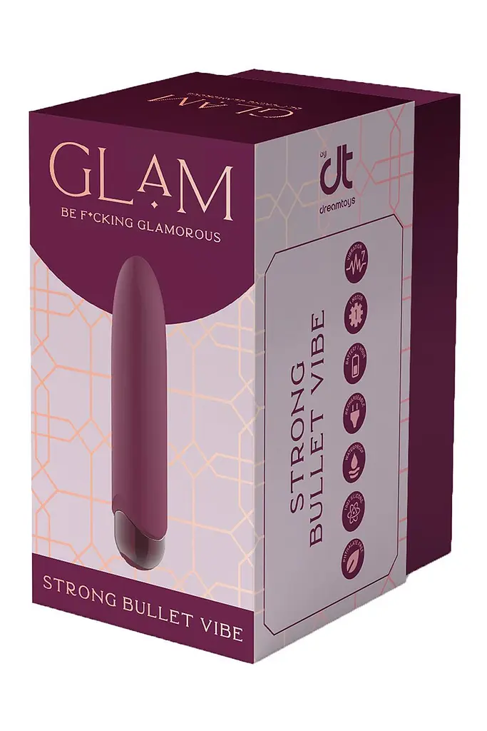 Вибратор Dreamtoys Glam Strong Bullet Vibe 10.5 см фиолетовый - фото 2
