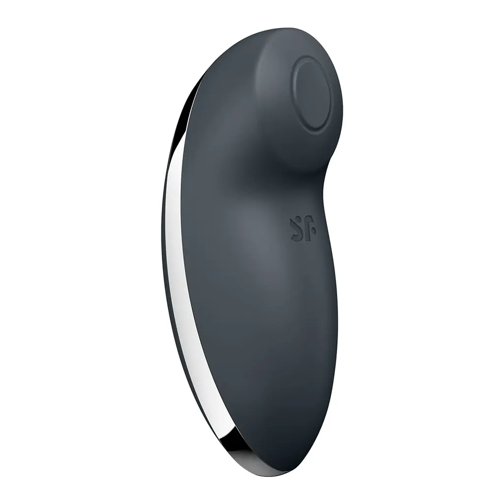 Вібростимулятор-пульсатор Satisfyer Tap & Climax 2 Grey, ефект постукування пальцем - фото 4