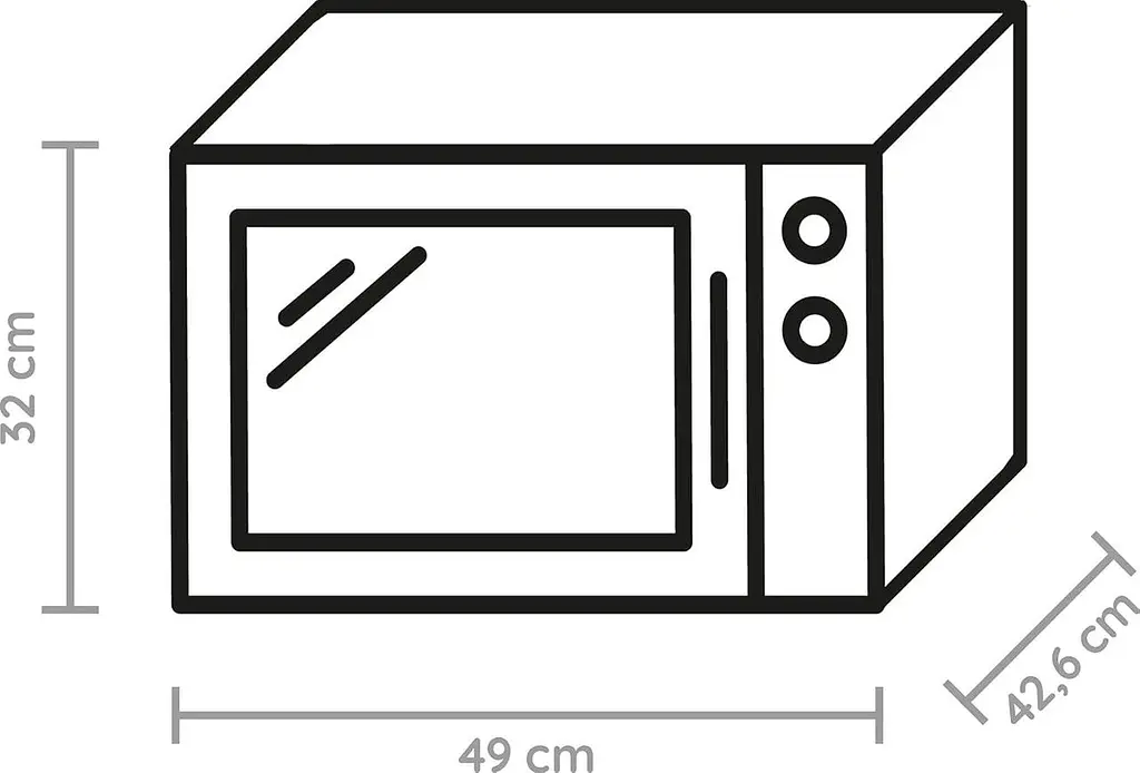 Мікрохвильова піч Bauknecht MW 427 SL із грилем, стільниця, 25 л, 800 В - фото 6