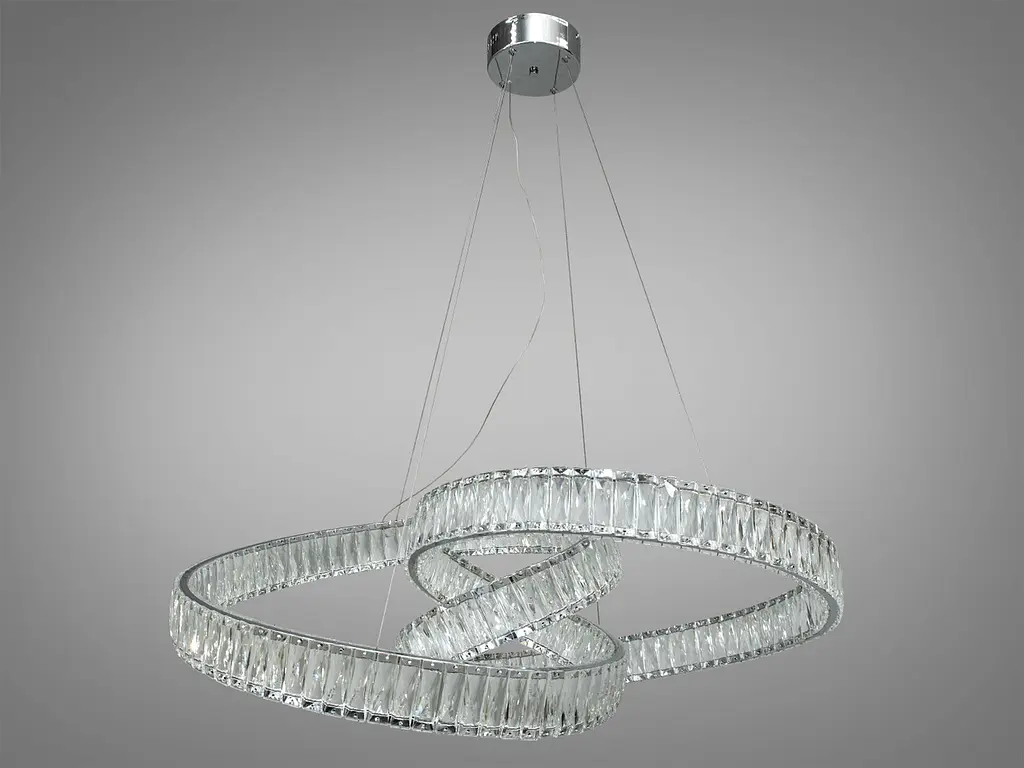 Подвесной светильник LED Diasha 531/800CH 175W, регулируемая высота 60-145 см, хрусталь, для гостиной, спальни, кухни - фото 4