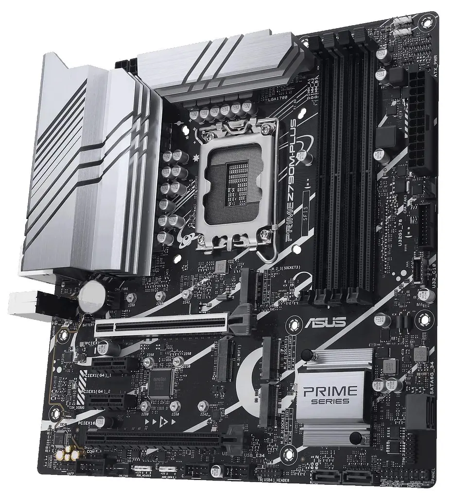 Материнська плата ASUS PRIME Z790M-Plus (PRIME Z790M-PLUS) (Socket 1700, Intel Z790, Micro-ATX) - фото 2