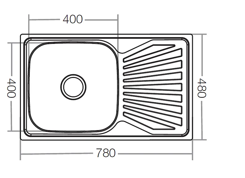 Мойка кухонная ZERIX Z7848-08-180D decor (ZX1605) - фото 2